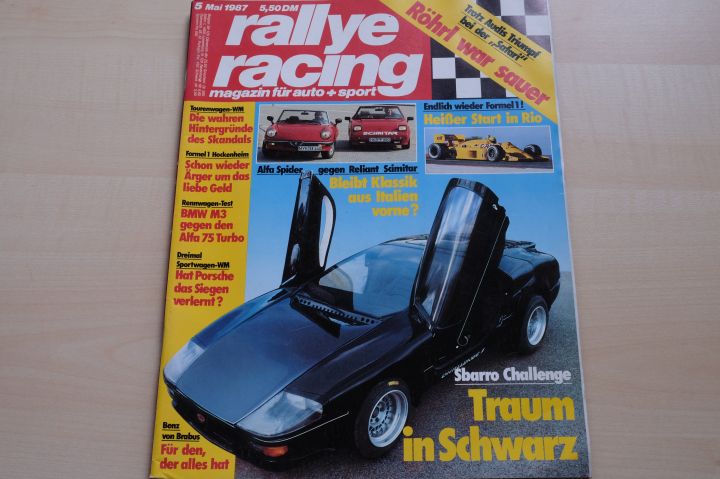 Deckblatt Rallye Racing (05/1987)
